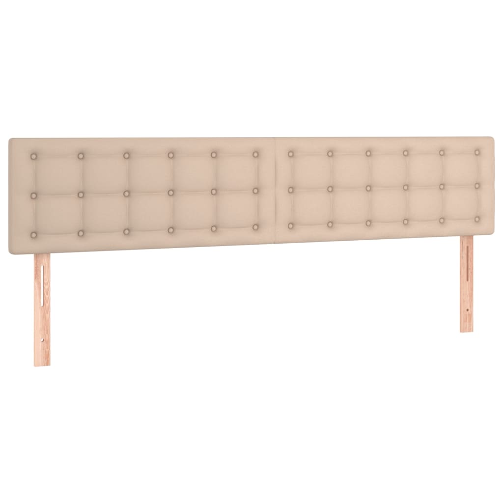 Krevet s oprugama i madrac cappuccino 160x200cm od umjetne kože