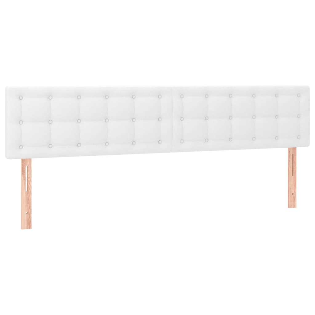 Krevet s oprugama i madracem bijeli 180x200 cm umjetna koža