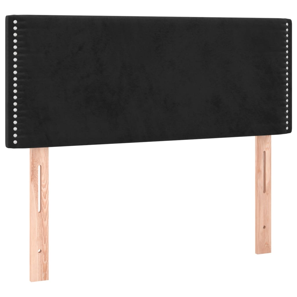 Box spring krevet s madracem crni 90x190 cm baršunasti