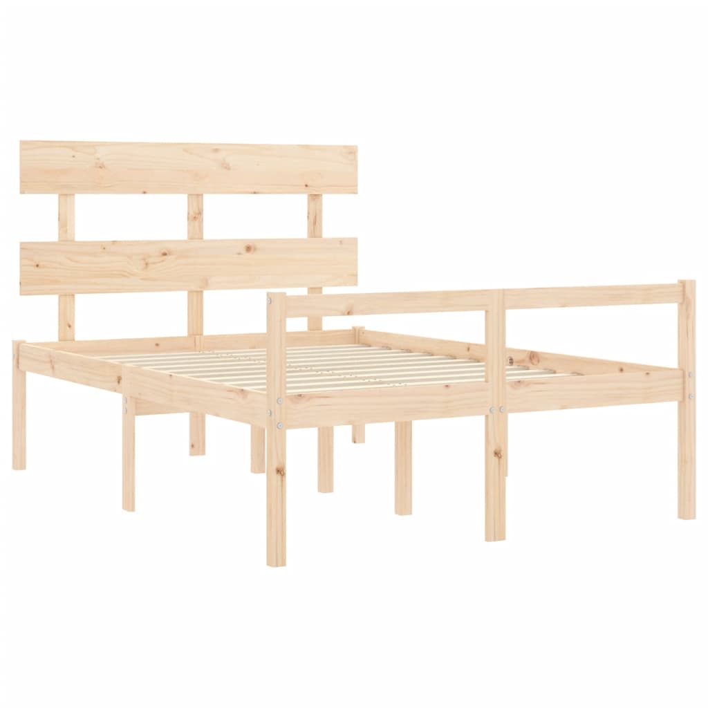 Krevet za starije s uzglavljem 120x200 cm od masivnog drva