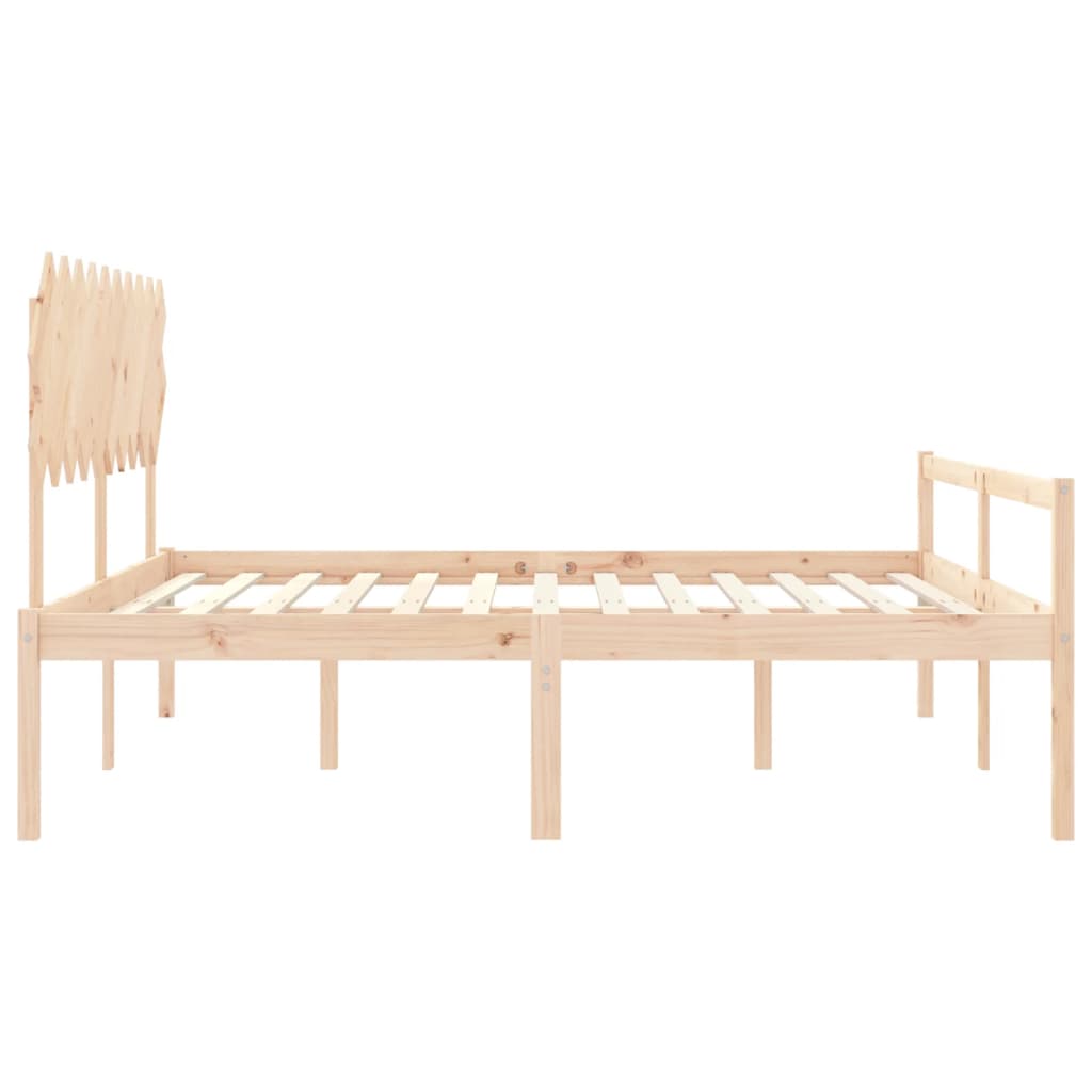 Krevet za starije s uzglavljem 200x200 cm od masivnog drva