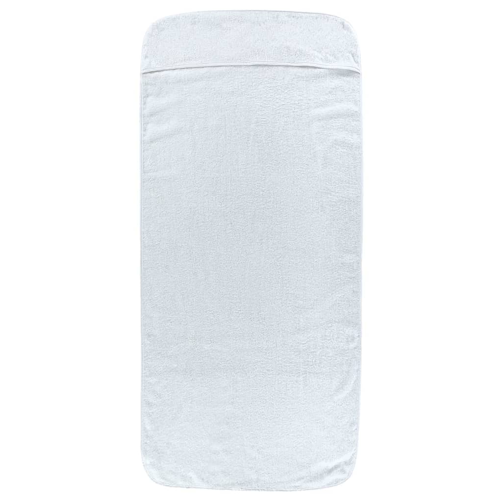 Ručnici za plažu 6 kom bijeli 60 x 135 cm od tkanine 400 GSM