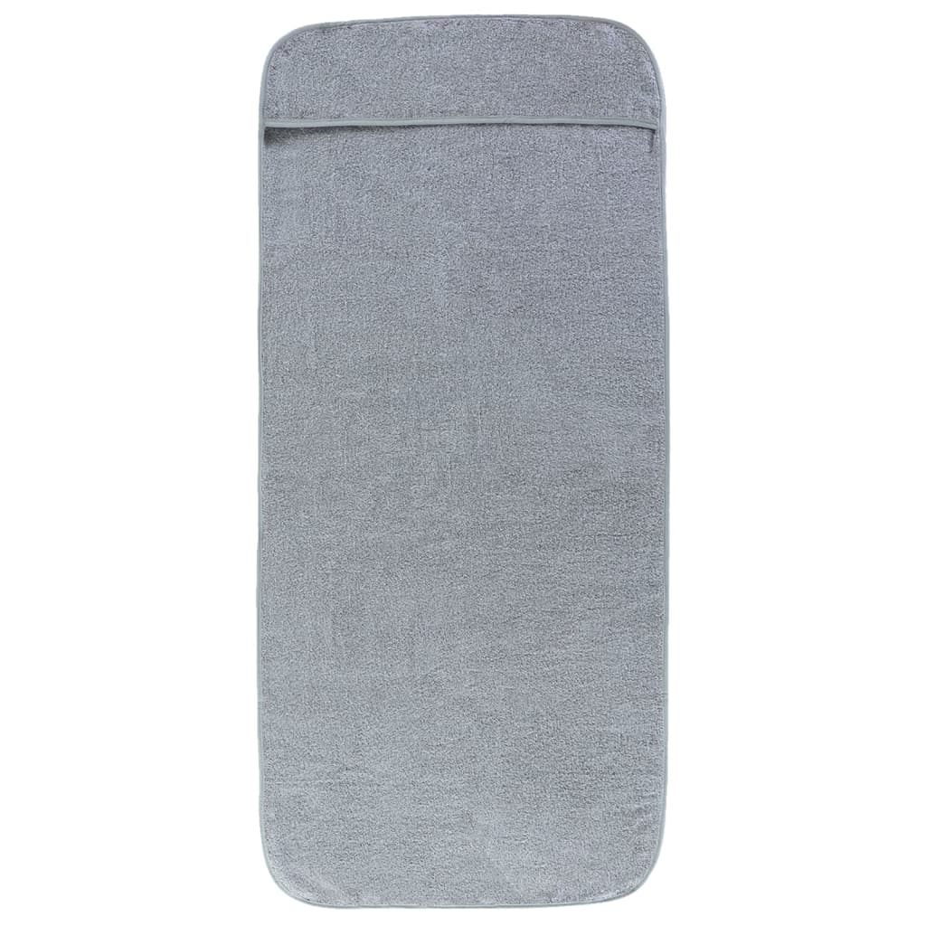 Ručnici za plažu 4 kom sivi 60 x 135 cm od tkanine 400 GSM