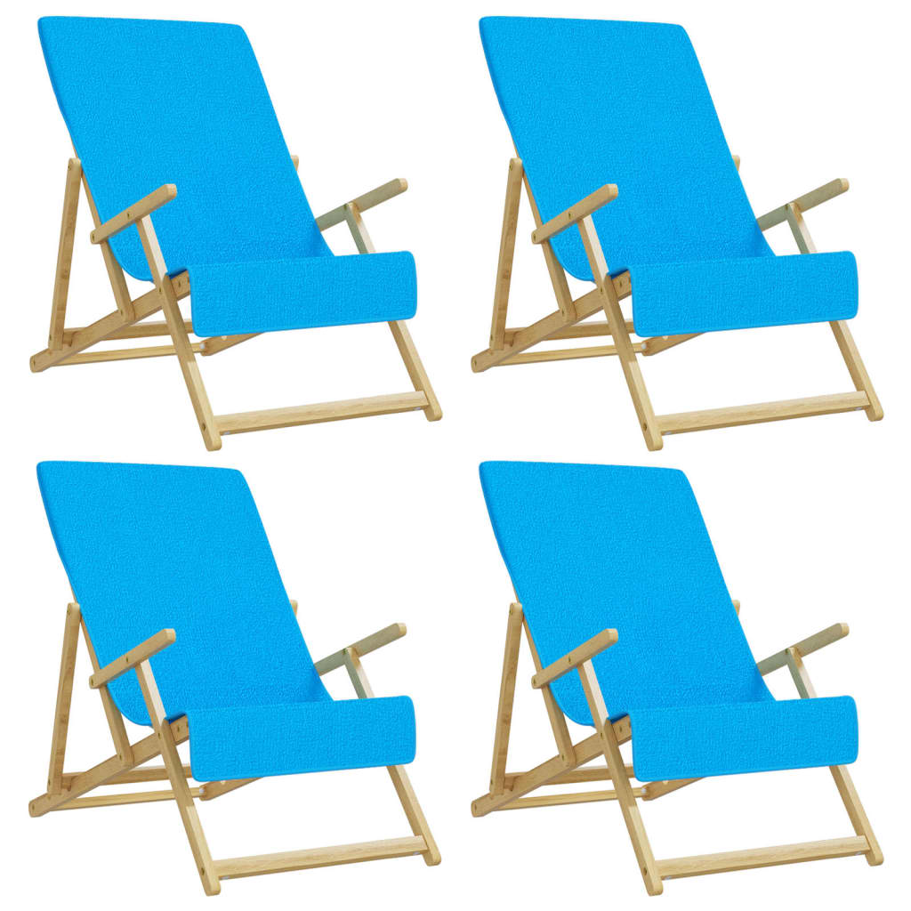 Ručnici za plažu 4 kom tirkizni 60 x 135 cm od tkanine 400 GSM