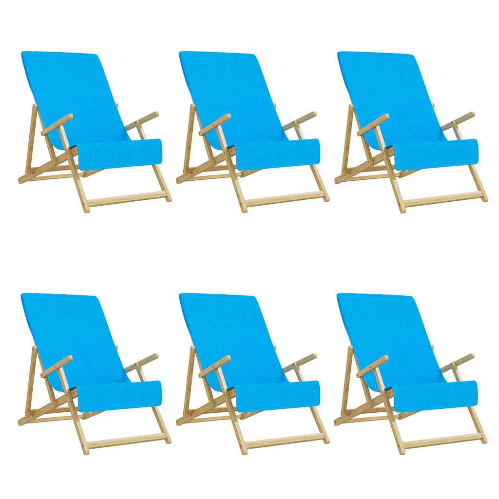Ručnici za plažu 6 kom tirkizni 60 x 135 cm od tkanine 400 GSM