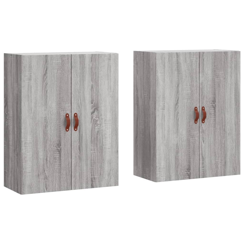 Zidni ormarići 2 kom siva boja hrasta sonome 69,5 x 34 x 90 cm