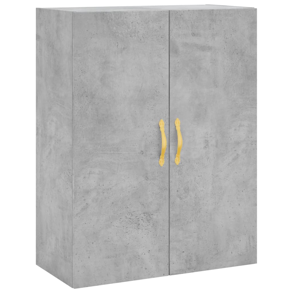 Zidni ormarići 2 kom siva boja betona 69,5 x 34 x 90 cm