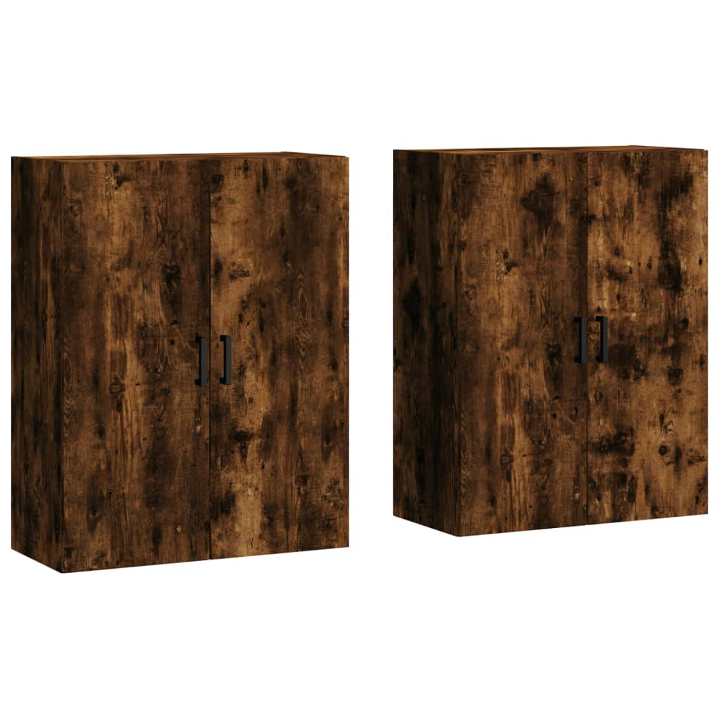 Zidni ormarići 2 kom boja dimljenog hrasta 69,5 x 34 x 90 cm