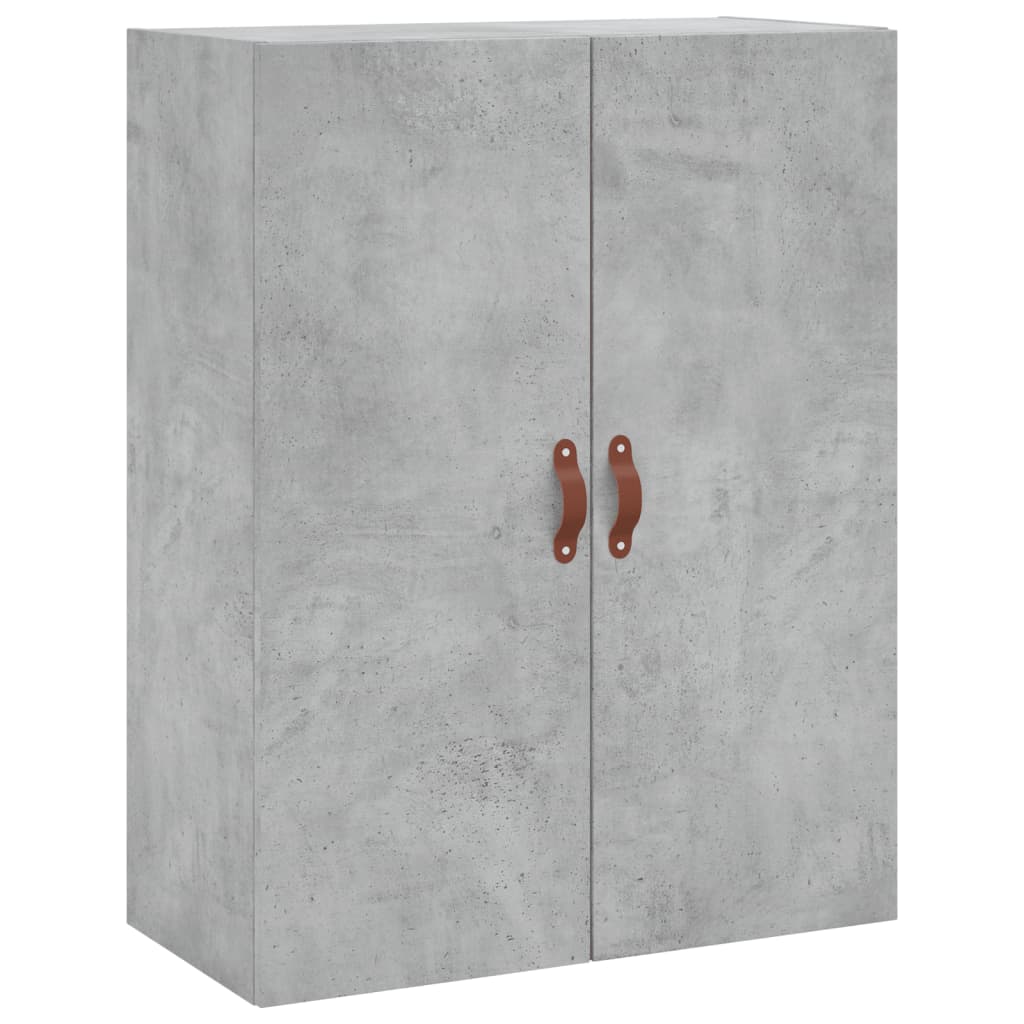 Visoka komoda siva betona 69,5x34x180 cm od konstruiranog drva