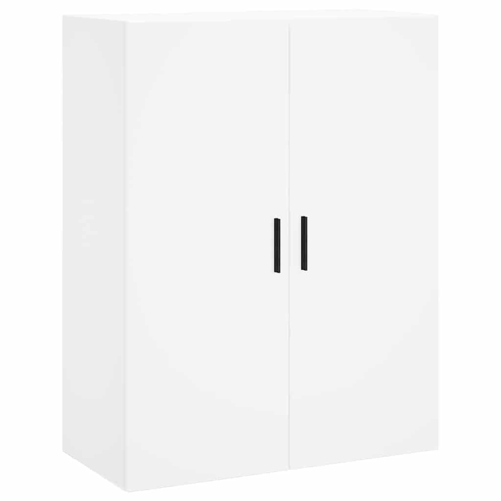 Visoka komoda bijela 69,5x34x180 cm konstruirano drvo