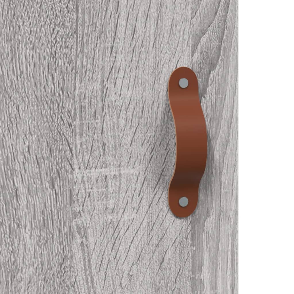 Visoka komoda siva sonome 69,5x34x180 cm od konstruiranog drva