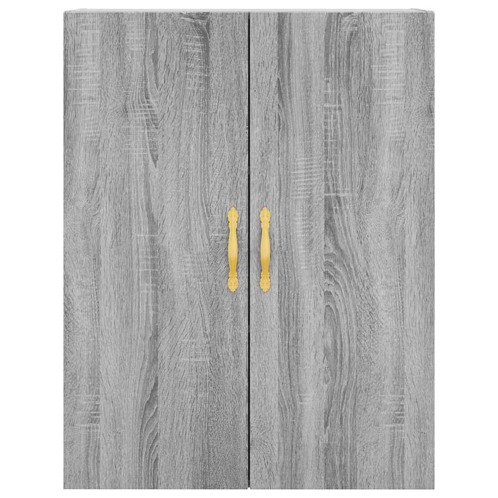 Visoka komoda siva sonome 69,5x34x180 cm od konstruiranog drva