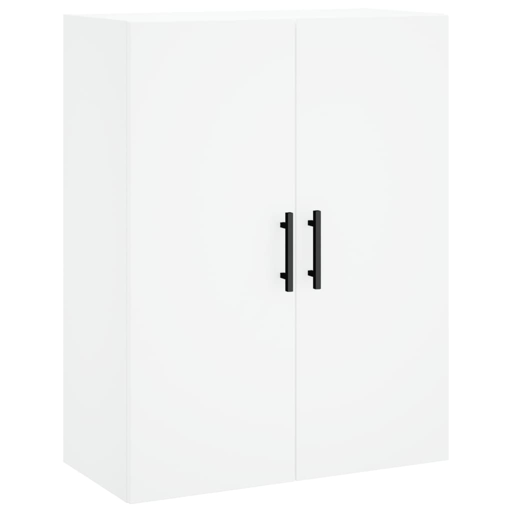 Visoka komoda bijela 69,5x34x180 cm konstruirano drvo