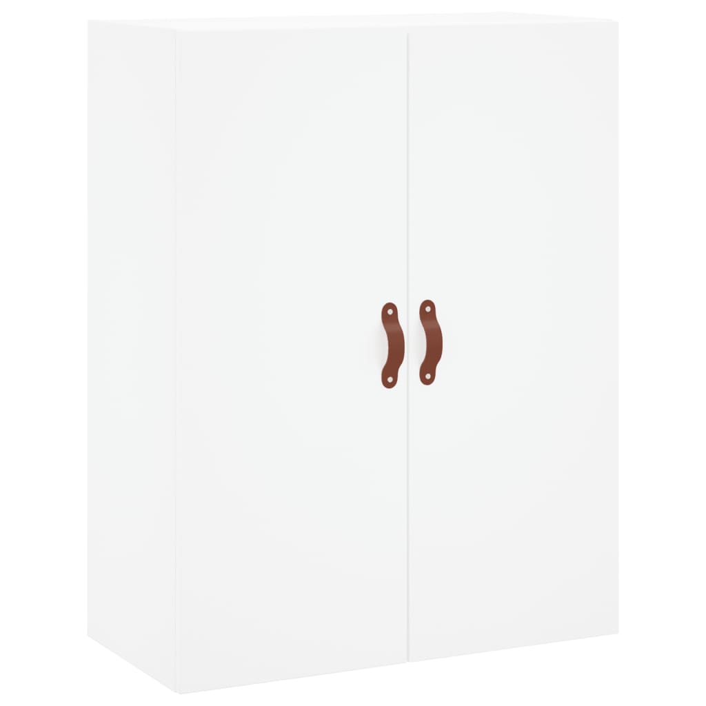 Visoka komoda bijela 69,5x34x180 cm konstruirano drvo