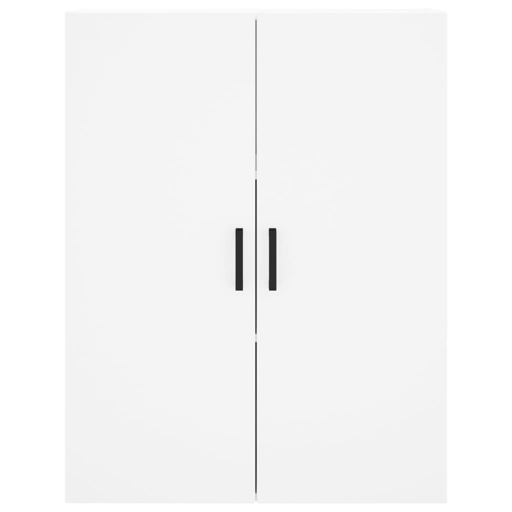 Visoka komoda bijela 69,5x34x180 cm konstruirano drvo
