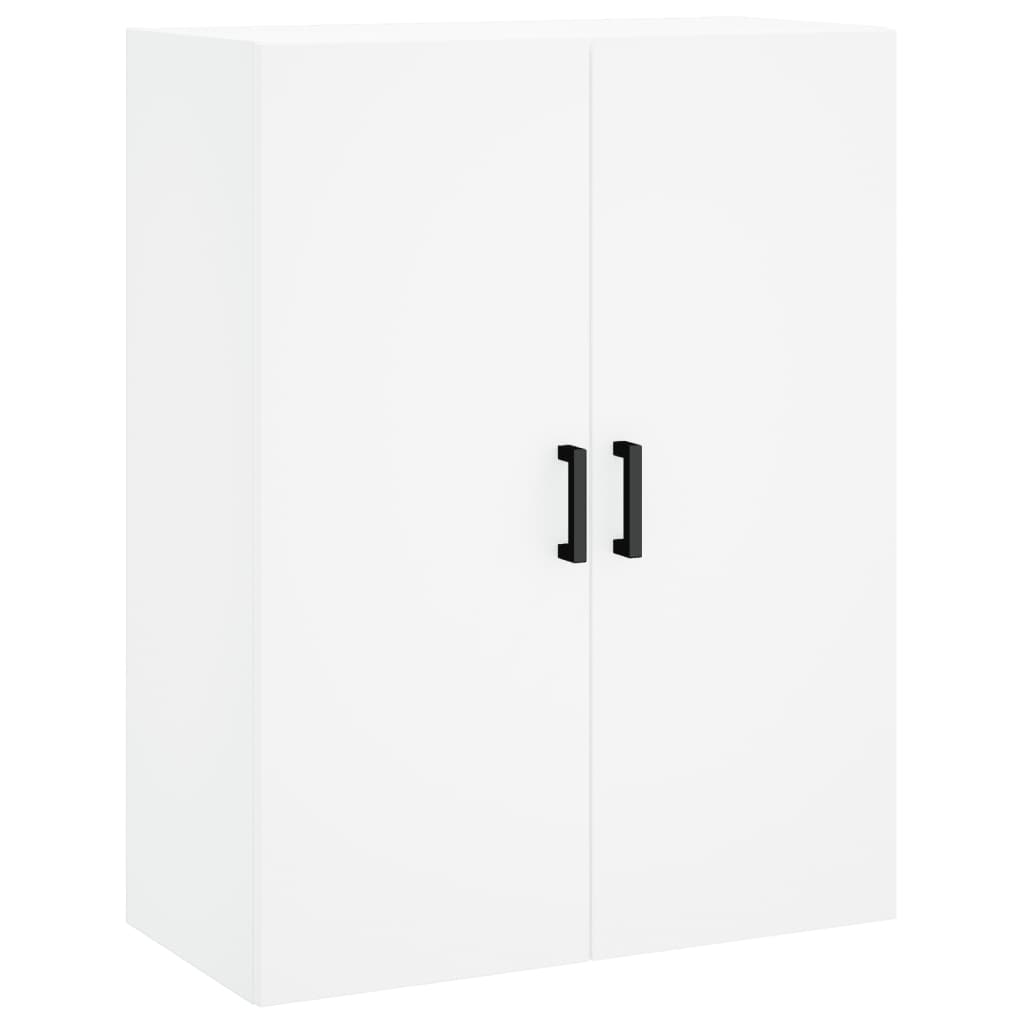 Visoka komoda bijela 69,5x34x180 cm konstruirano drvo