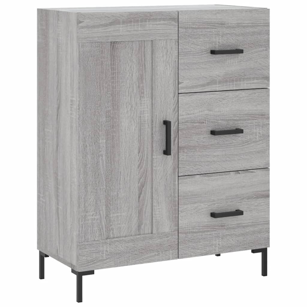 Visoka komoda siva sonome 69,5x34x180 cm od konstruiranog drva