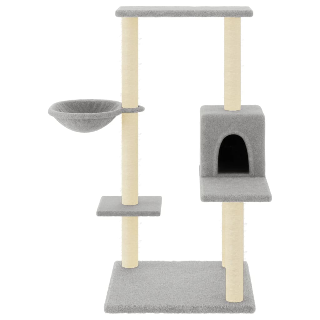 Penjalica za mačke sa stupovima za grebanje svjetlosiva 95 cm