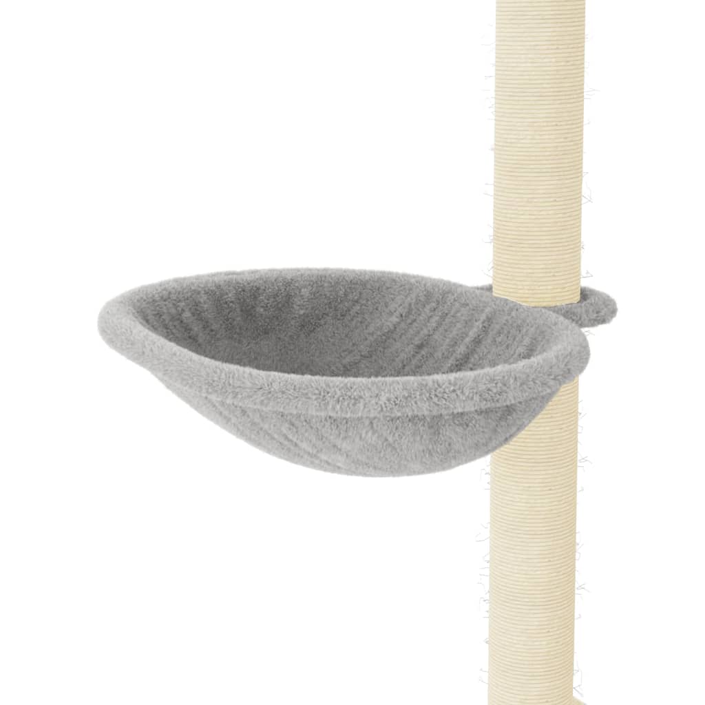 Penjalica za mačke sa stupovima za grebanje svjetlosiva 95 cm