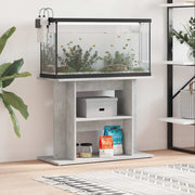 Stalak za akvarij Betonski Sivi 80x35x60 cm Konstruirano drvo