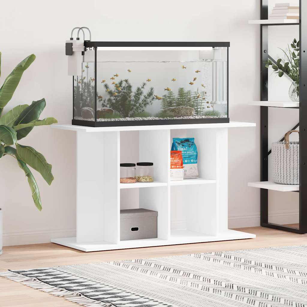 Stalak za akvarij bijeli 100 x 40 x 60 cm od konstruiranog drva