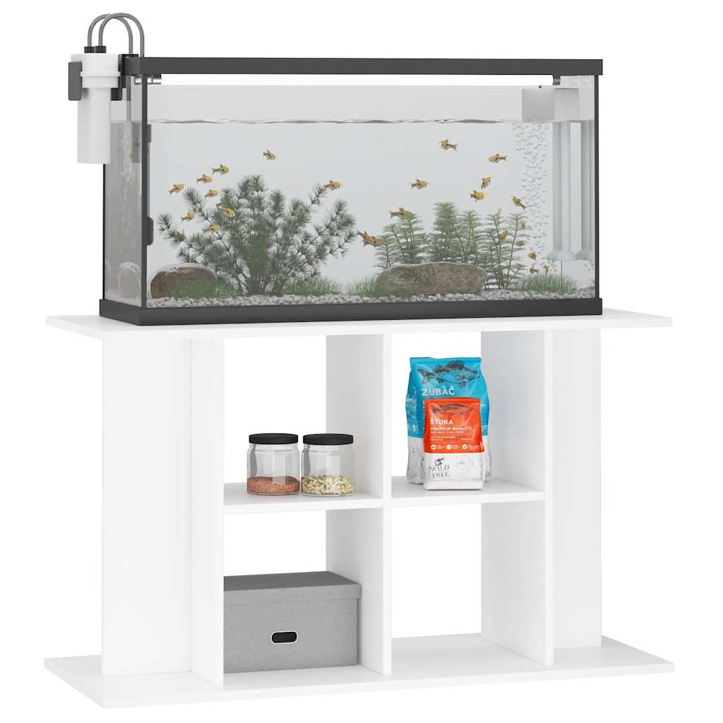 Stalak za akvarij bijeli 100 x 40 x 60 cm od konstruiranog drva