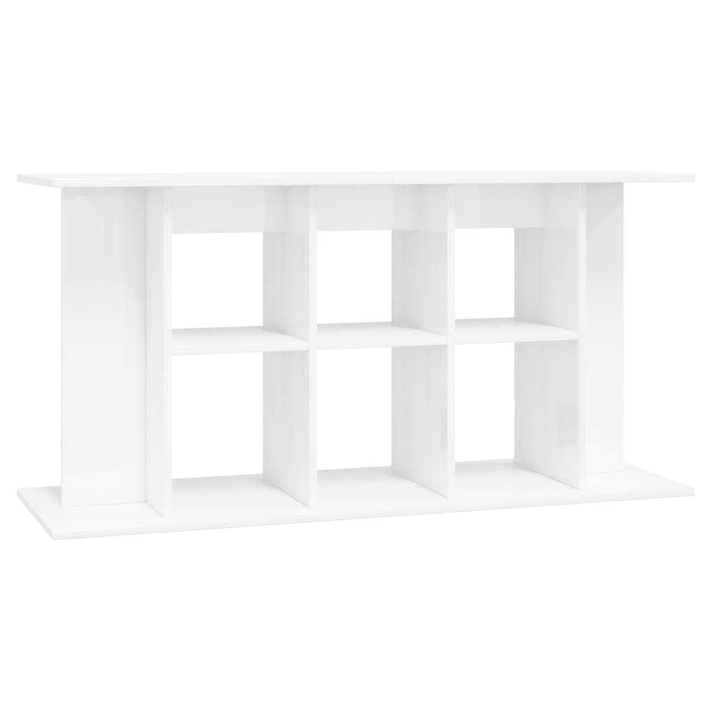 Stalak za akvarij sjajni bijeli 120x40x60 cm konstruirano drvo