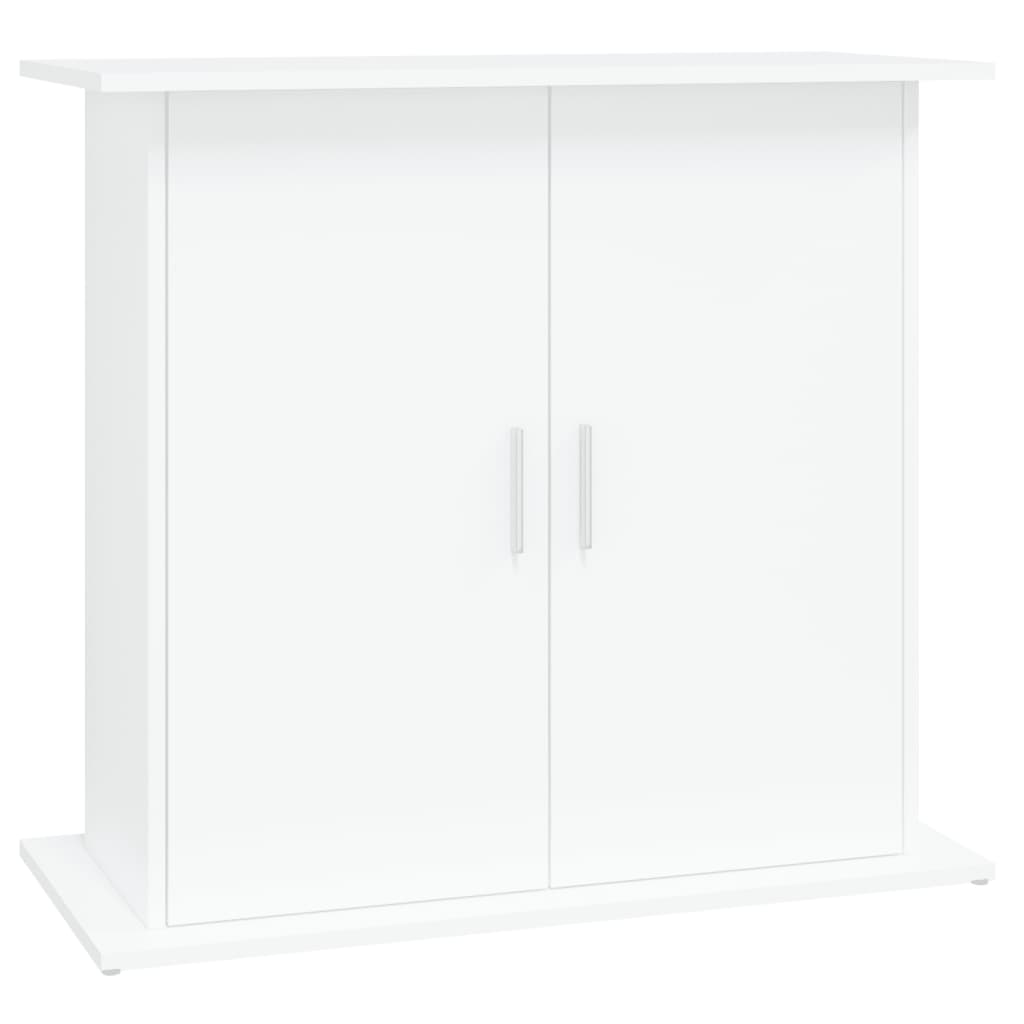 Stalak za akvarij bijeli 81 x 36 x 73 cm od konstruiranog drva
