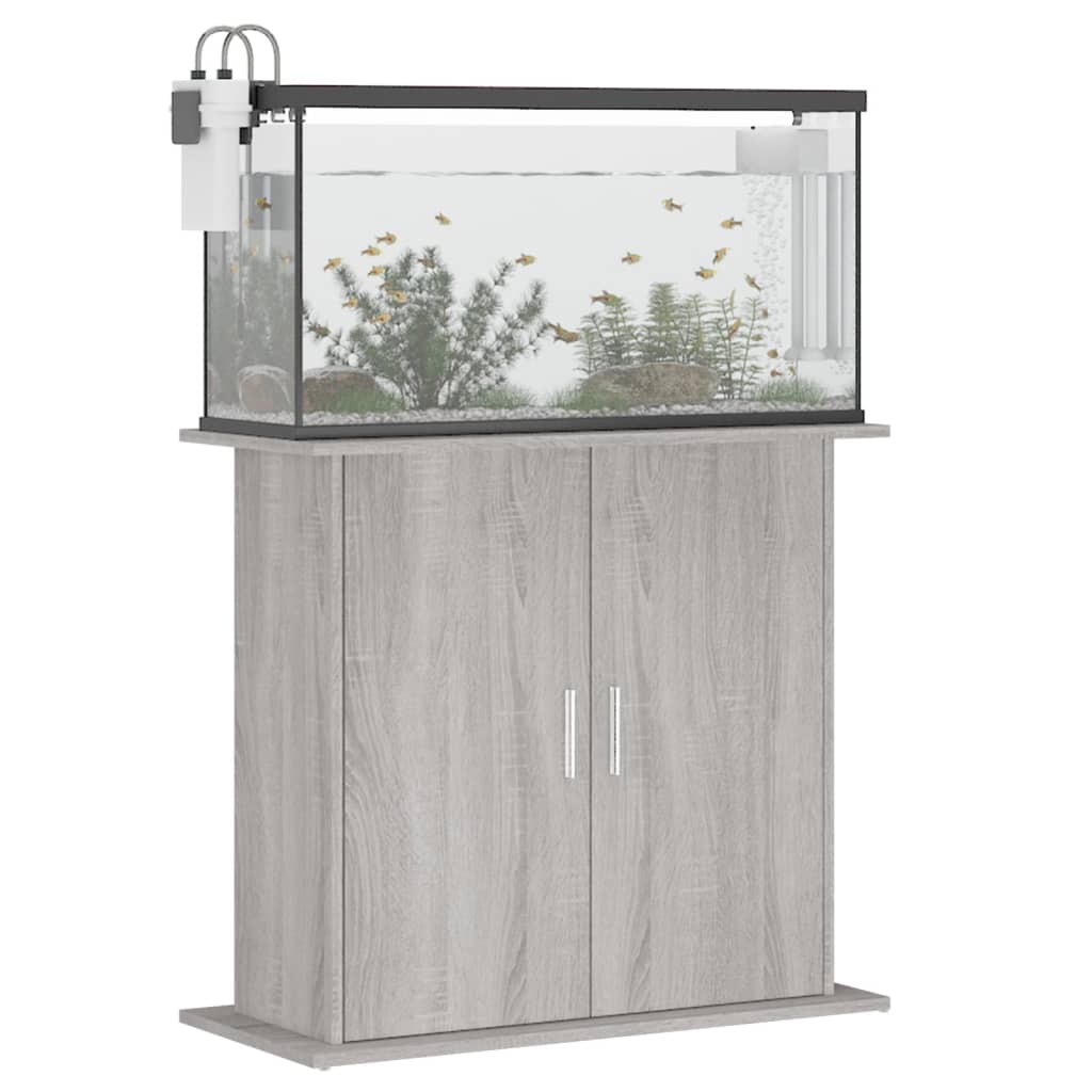 Stalak za akvarij boja hrasta 81 x 36 x 73 cm konstruirano drvo