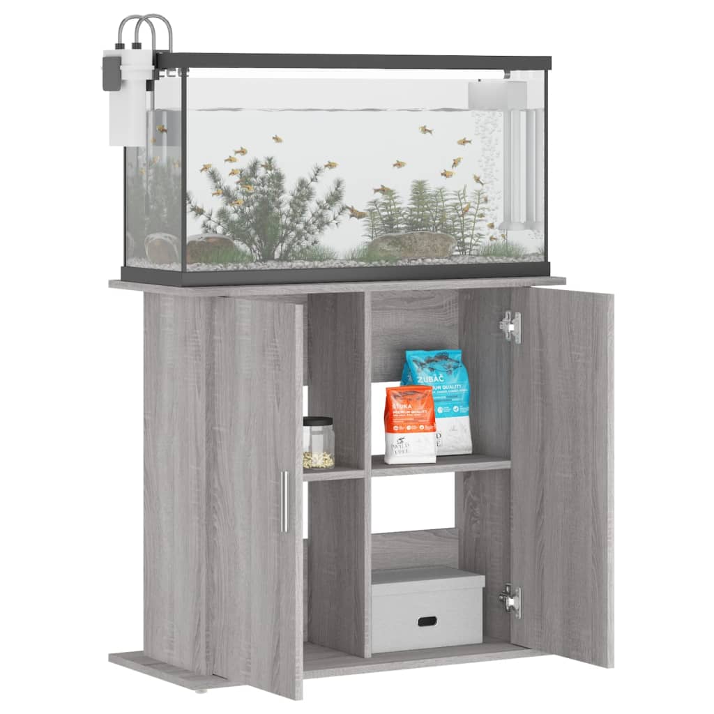 Stalak za akvarij boja hrasta 81 x 36 x 73 cm konstruirano drvo