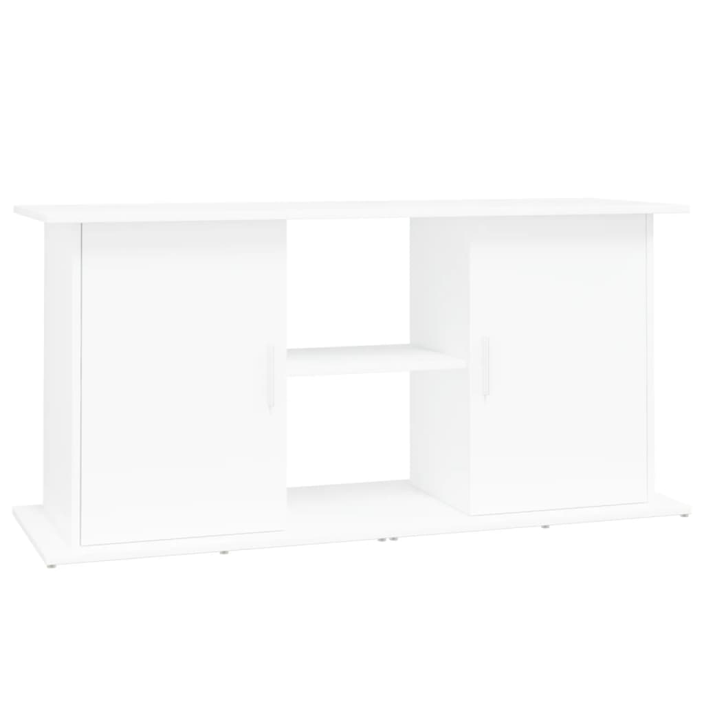 Stalak za akvarij bijeli 121 x 41 x 58 cm od konstruiranog drva