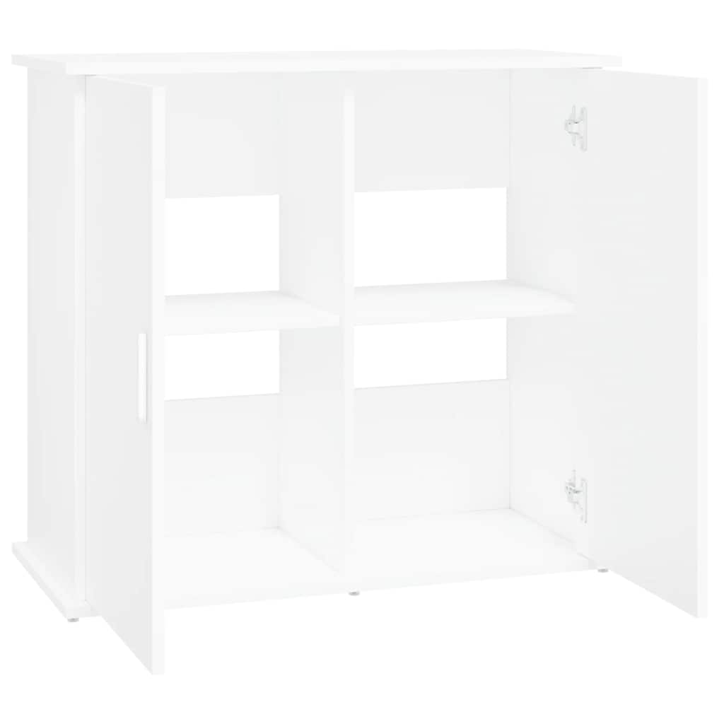 Stalak za akvarij bijeli 81 x 36 x 73 cm od konstruiranog drva