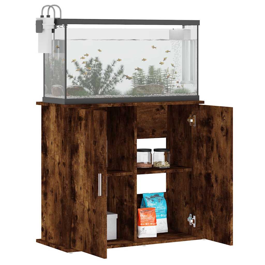 Stalak za akvarij boja hrasta 81 x 36 x 73 cm konstruirano drvo