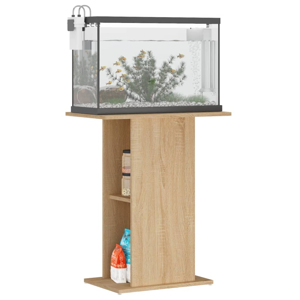 Stalak za akvarij Sonoma hrast 60,5x36x72,5 cm Konstruirano drvo