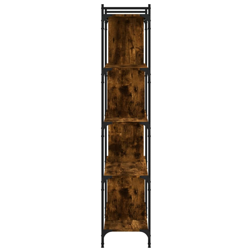 Regal za knjige s 5 razina boja hrasta 76 x 32 x 158 cm drveni