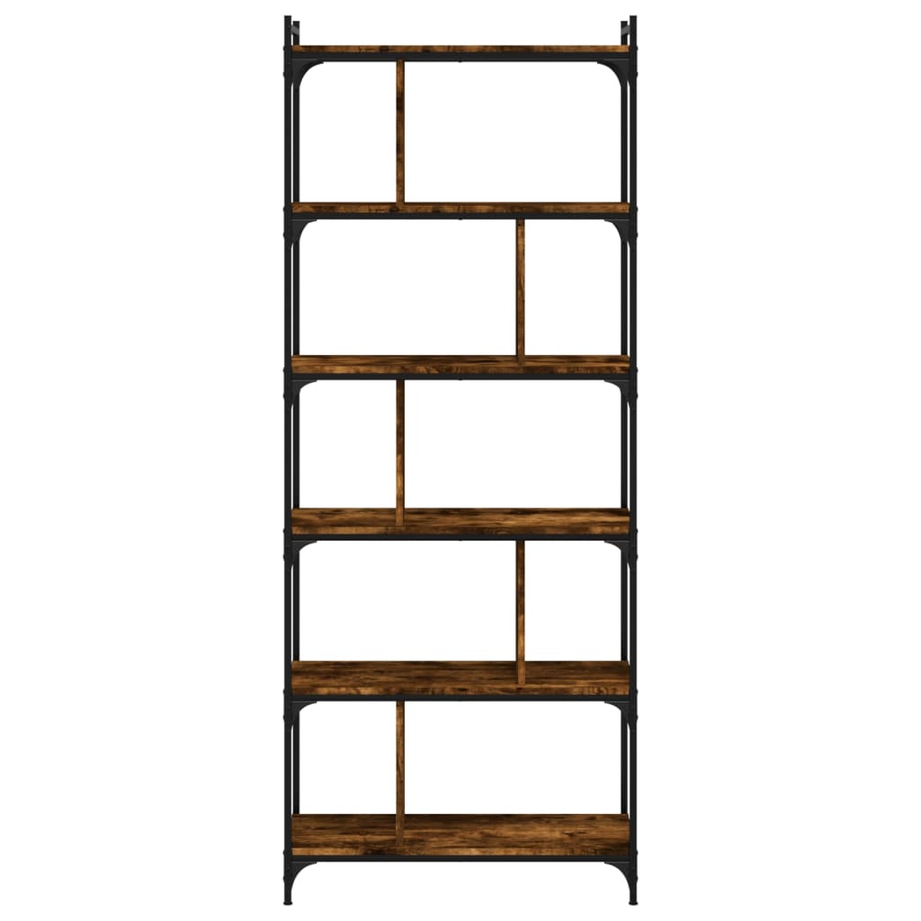 Regal za knjige sa 6 razina boja hrasta 76 x 32 x 192 cm drveni