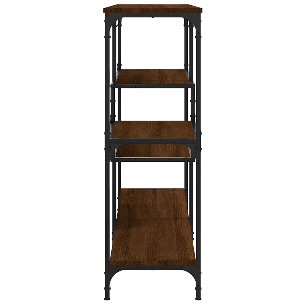 Konzolni stol boja smeđeg hrasta 103x32x95 cm konstruirano drvo