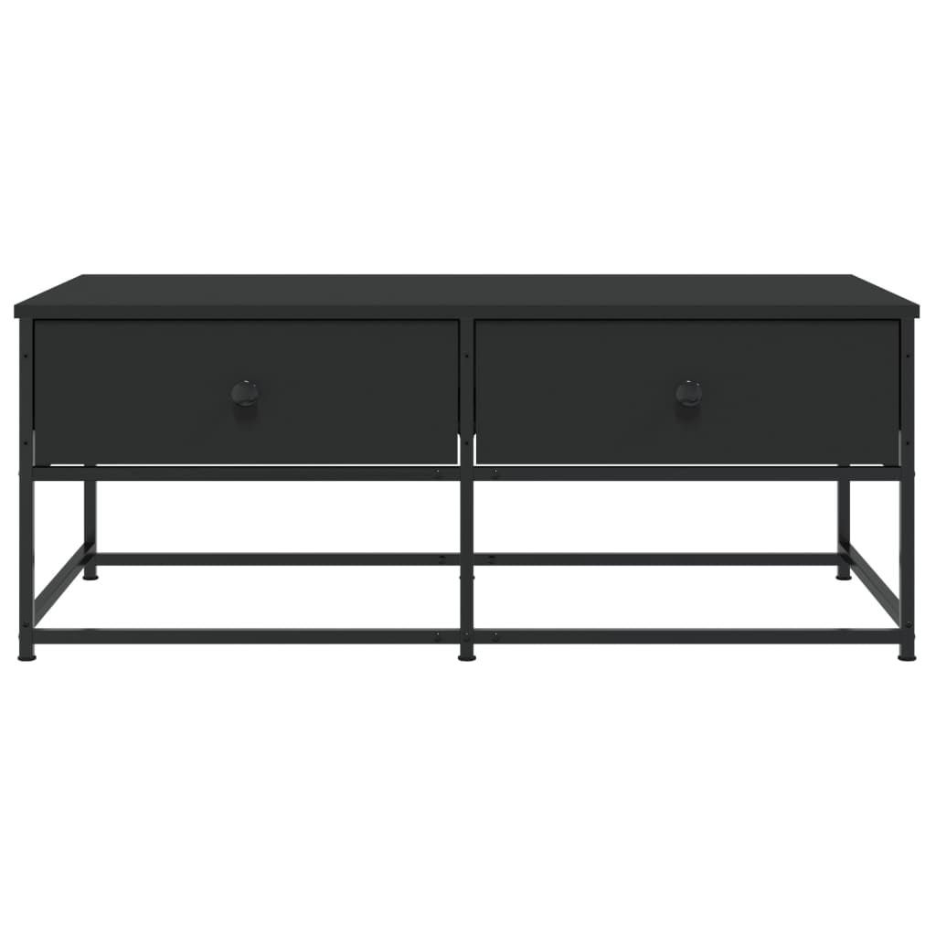 Stolić za kavu crni 100 x 51 x 40 cm od konstruiranog drva