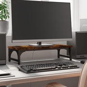 Stalak za monitor boja dimljenog hrasta 55 x 23 x 14 cm drveni