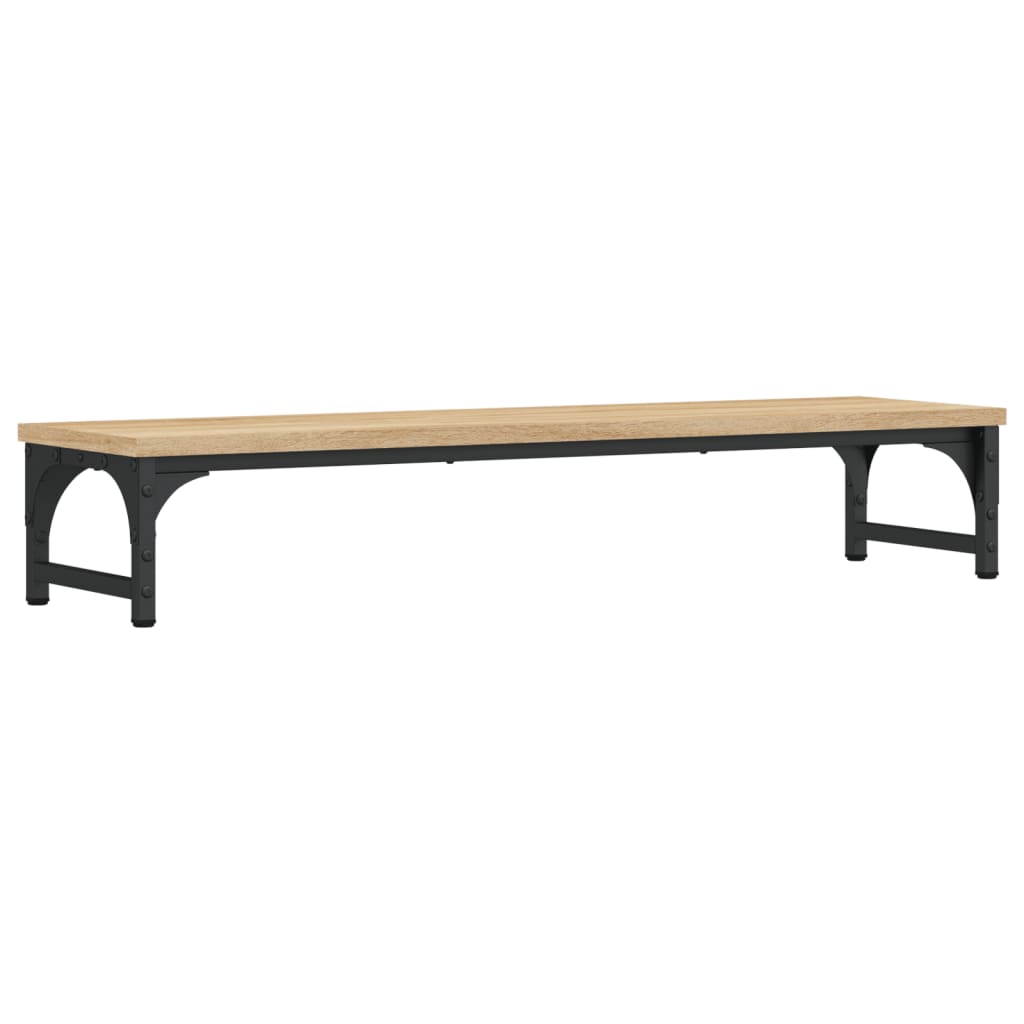 Stalak za monitor boja hrasta 85x23x15,5 cm konstruirano drvo