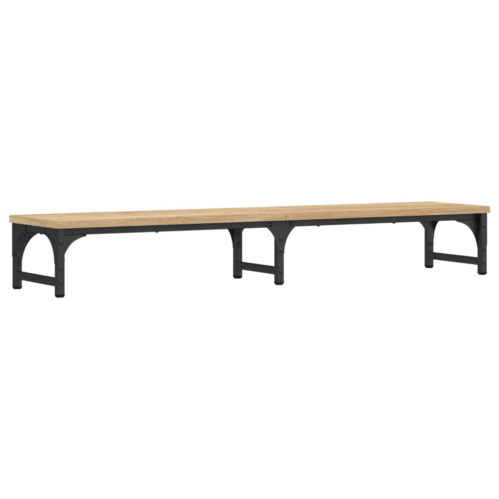 Stalak za monitor boja hrasta 105x23x15,5 cm konstruirano drvo