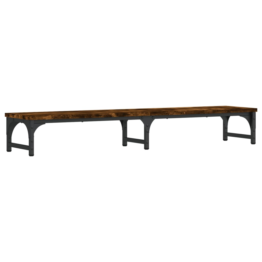 Stalak za monitor boja dimljenog hrasta 105x23x15,5 cm drveni
