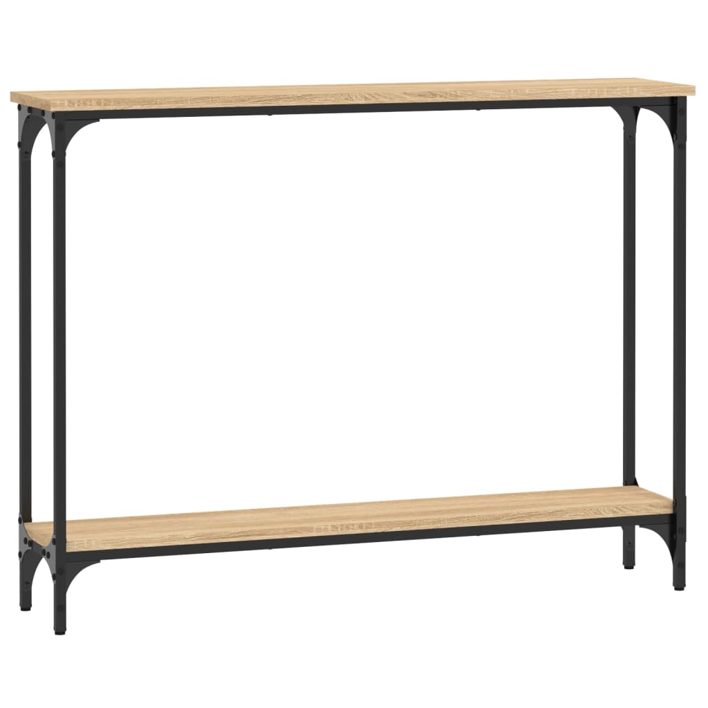 Konzolni stol boja hrasta 100 x 22,5 x 75 cm konstruirano drvo