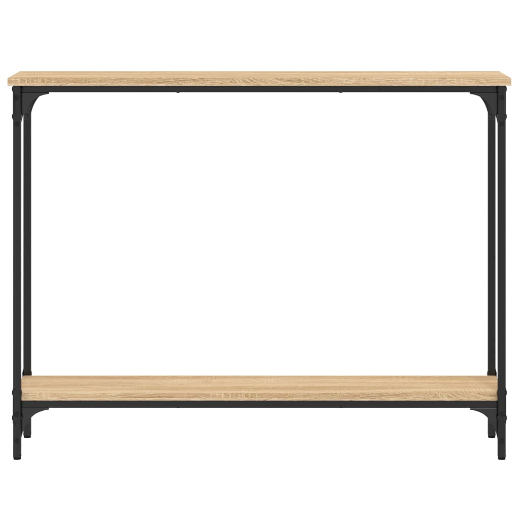 Konzolni stol boja hrasta 100 x 22,5 x 75 cm konstruirano drvo