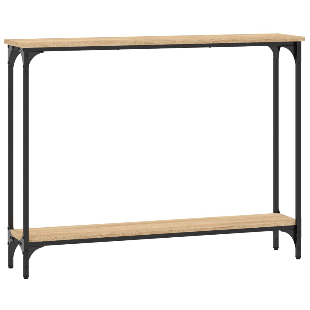 Konzolni stol boja hrasta 100 x 22,5 x 75 cm konstruirano drvo