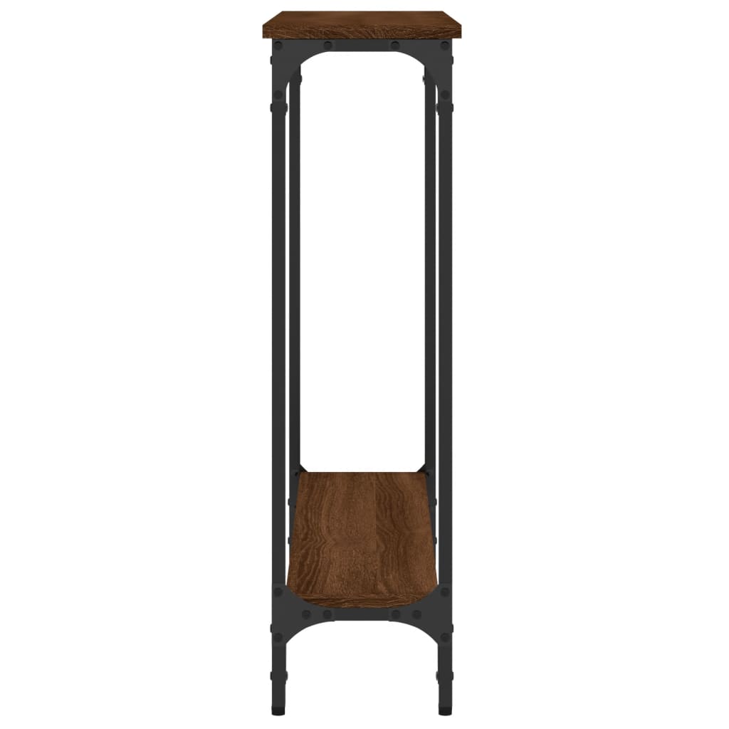 Konzolni stol smeđa boja hrasta 75x22,5x75 cm konstruirano drvo