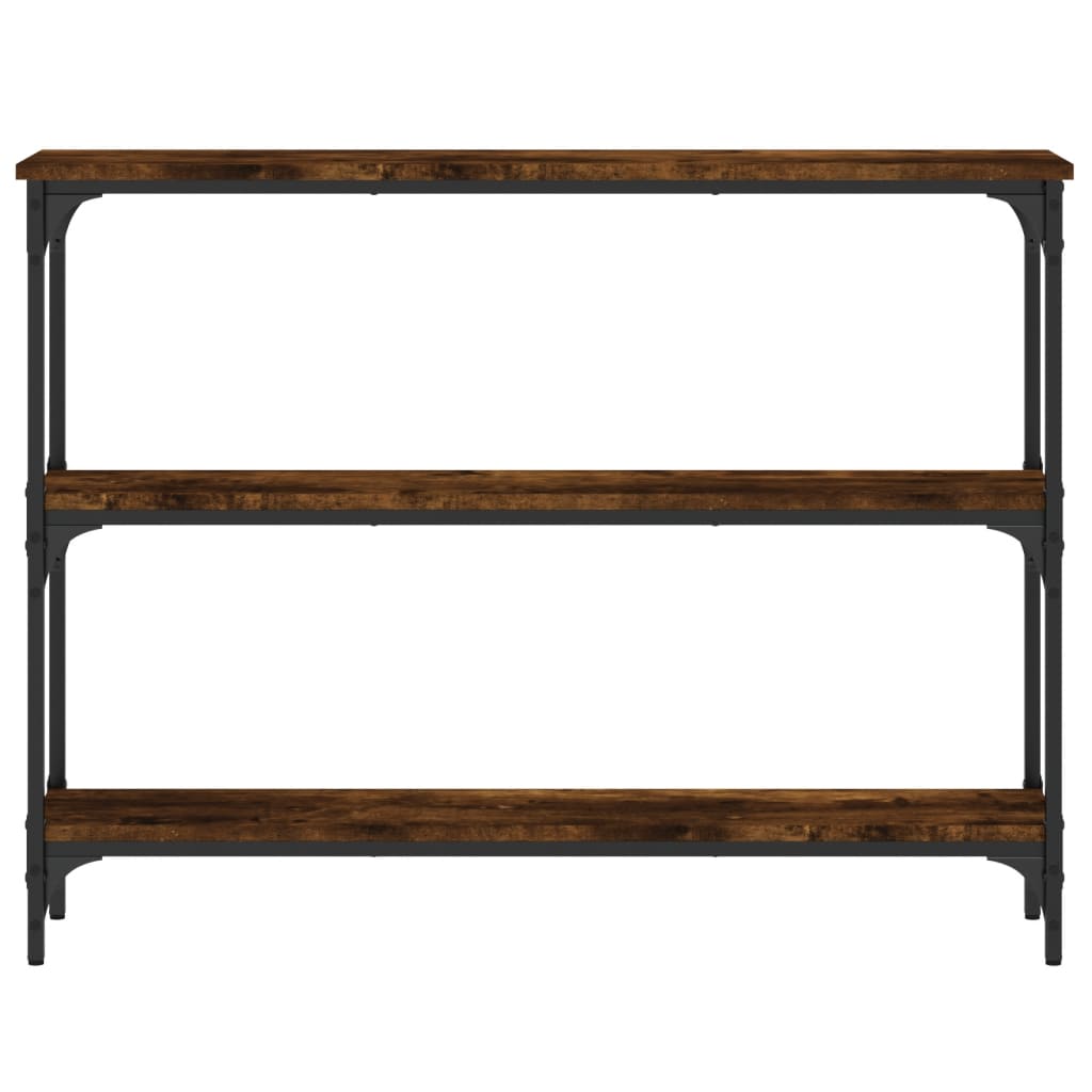 Konzolni stol boja hrasta 100 x 22,5 x 75 cm konstruirano drvo