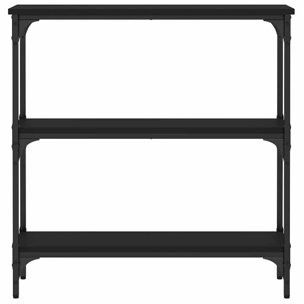 Konzolni stol crni 75 x 22,5 x 75 cm od konstruiranog drva