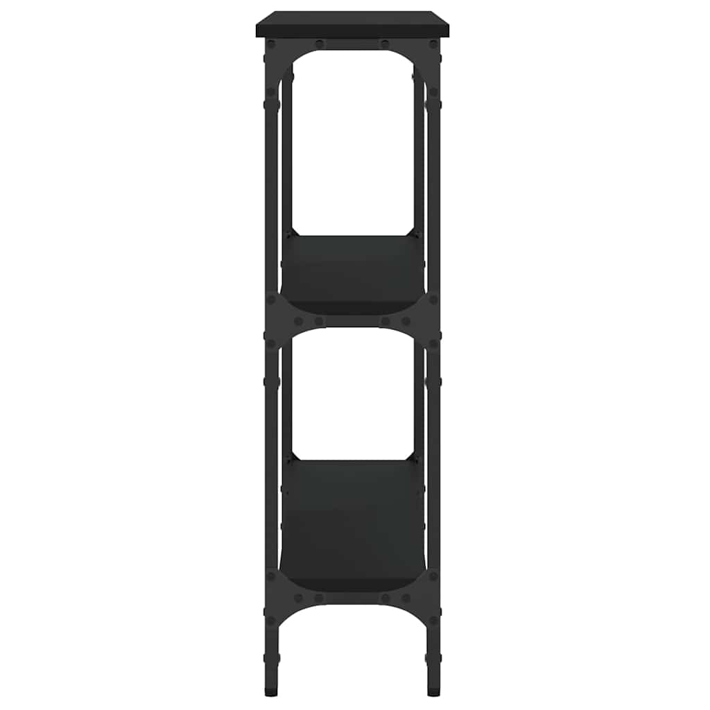 Konzolni stol crni 75 x 22,5 x 75 cm od konstruiranog drva