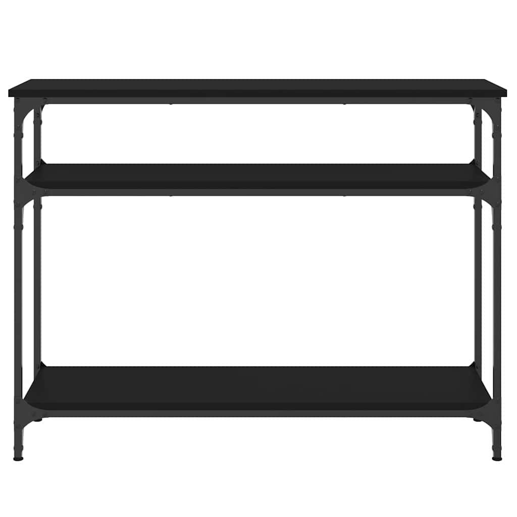 Konzolni stol crni 100 x 29 x 75 cm od konstruiranog drva
